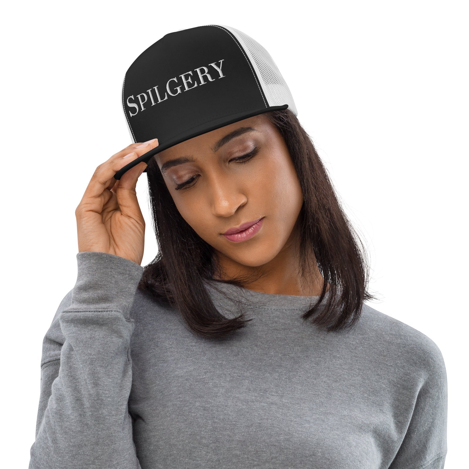 spilgery-trucker-cap-unisex-black-white