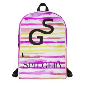 SPILGERY x Little Lines / Backpack x Purple-Yellow on White