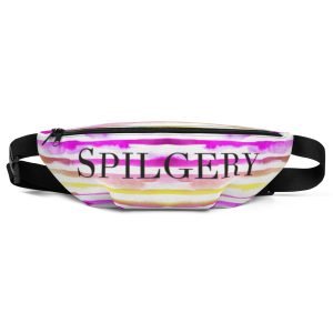 SPILGERY x Little Lines / Fanny Pack x Purple-Yellow on White