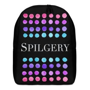 SPILGERY x Little Dots / Minimalist backpack x Turqiuse-Purple on Black