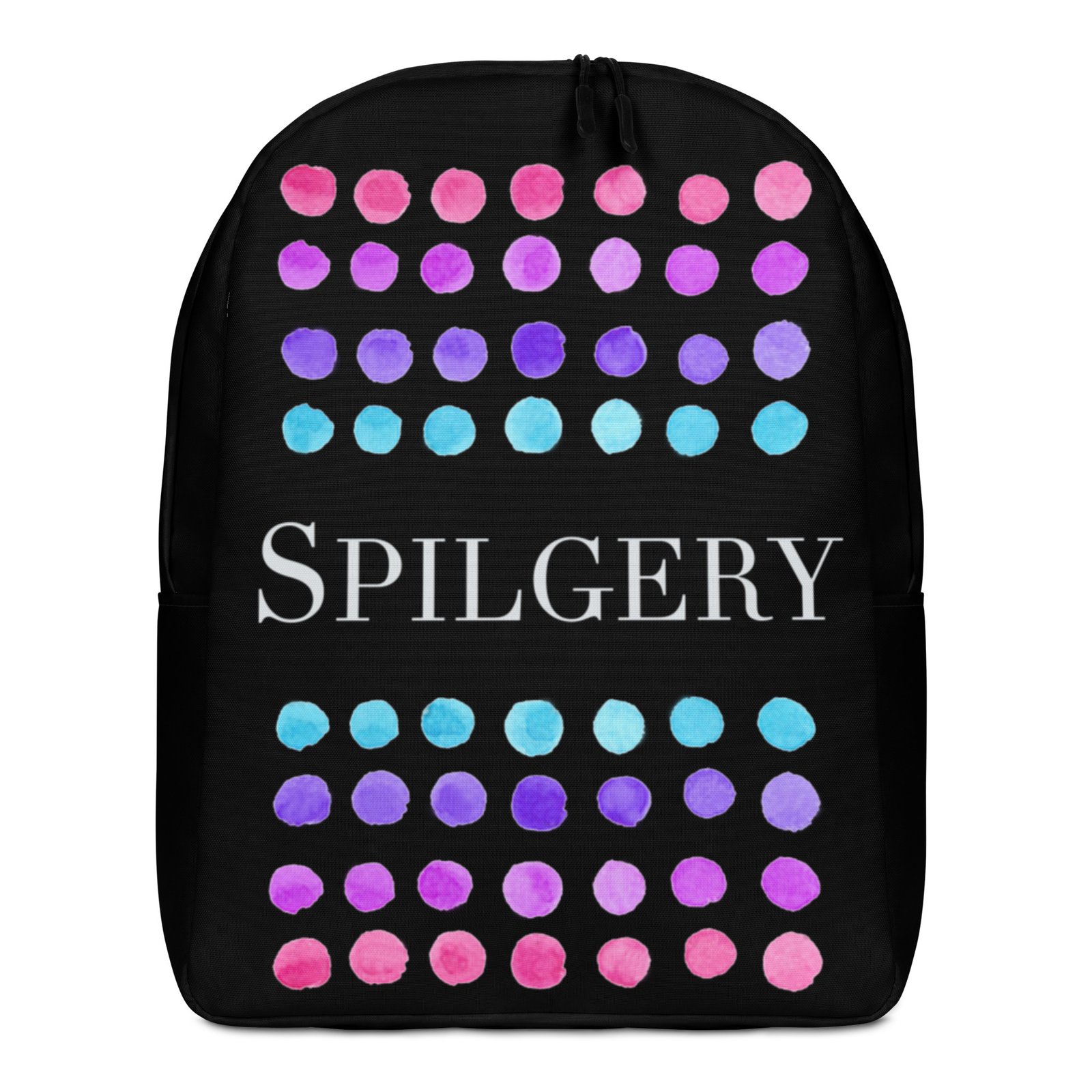 spilgery-minimalist-backpack-little-dots-collection-little-dots-on-black