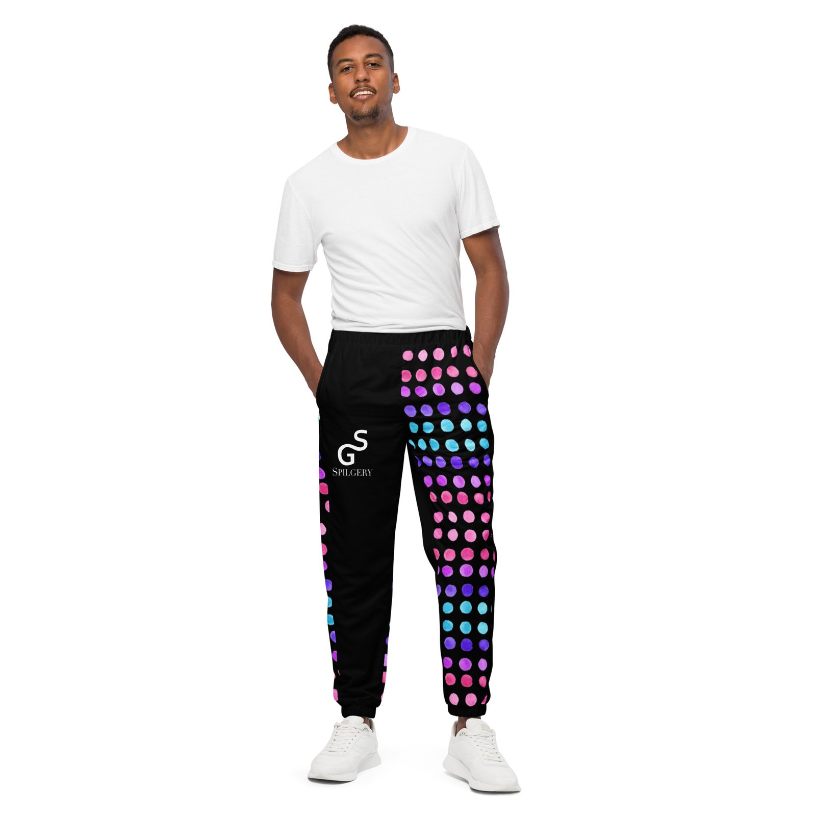 spilgery-unisex-track-pants-little-dots-collection-little-dots-on-black