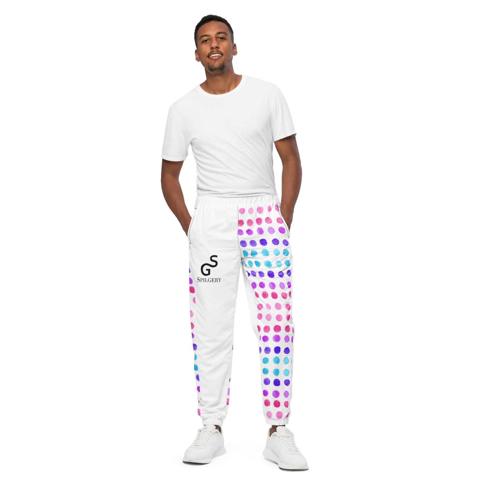 spilgery-unisex-track-pants-little-dots-collection-little-dots-on-white