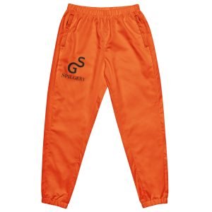SPILGERY x SG Spilgery / Unisex Track Pants x Black on Orange