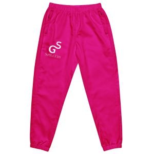 SPILGERY x SG Spilgery / Unisex Track Pants x White on Pink