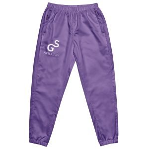 SPILGERY x SG Spilgery / Unisex Track Pants x White on Purple