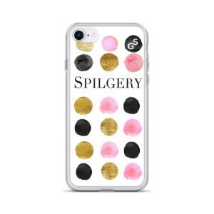 SPILGERY x Dots / iPhone Case x Pink on white