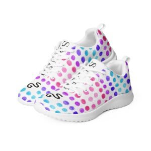 SPILGERY x Little Dots / Athletic shoes for Women x Turqiuse-Purple on White #1