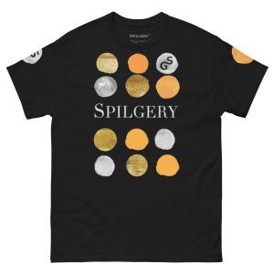 SPILGERY x Dots / Classic T-shirt for Men x Orange on Black