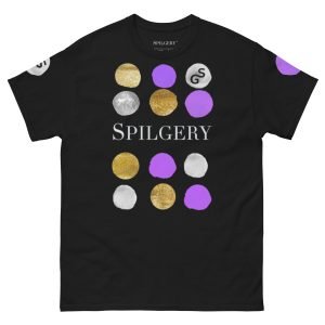 SPILGERY x Dots / Classic T-shirt for Men x Purple on Black