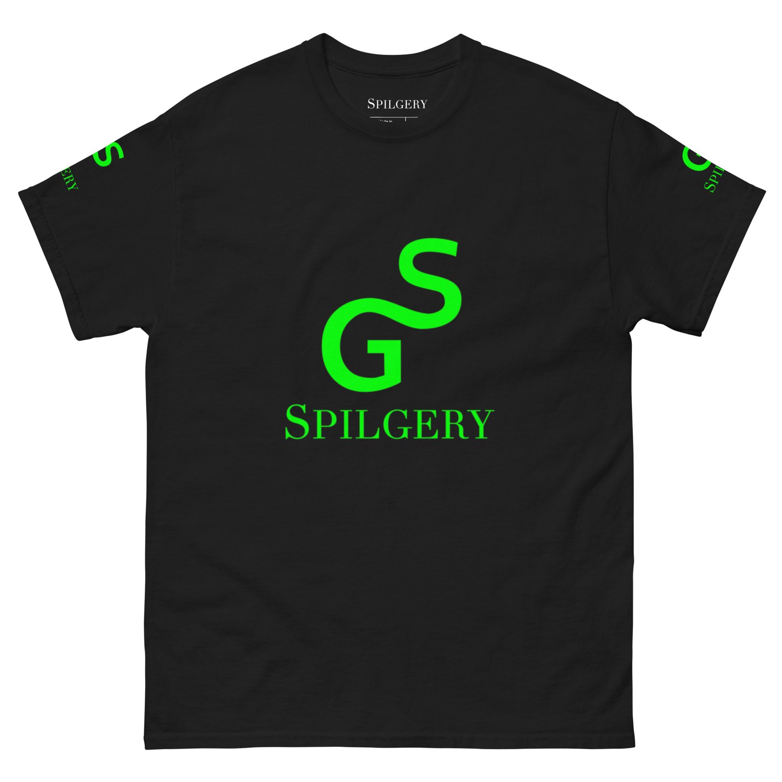 spilgery-mens-classic-tee-sg-spilgery-green-on-black