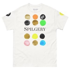 SPILGERY x Dots / Classic T-shirt for Men x Neon Colors on White