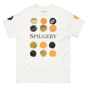 SPILGERY x Dots / Classic T-shirt for Men x Orange on White