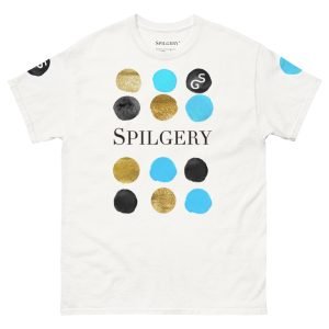 SPILGERY x Dots / Classic T-shirt for Men x Turqiuse on White