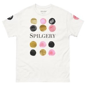 SPILGERY x Dots / Classic T-shirt for Men x Pink on White