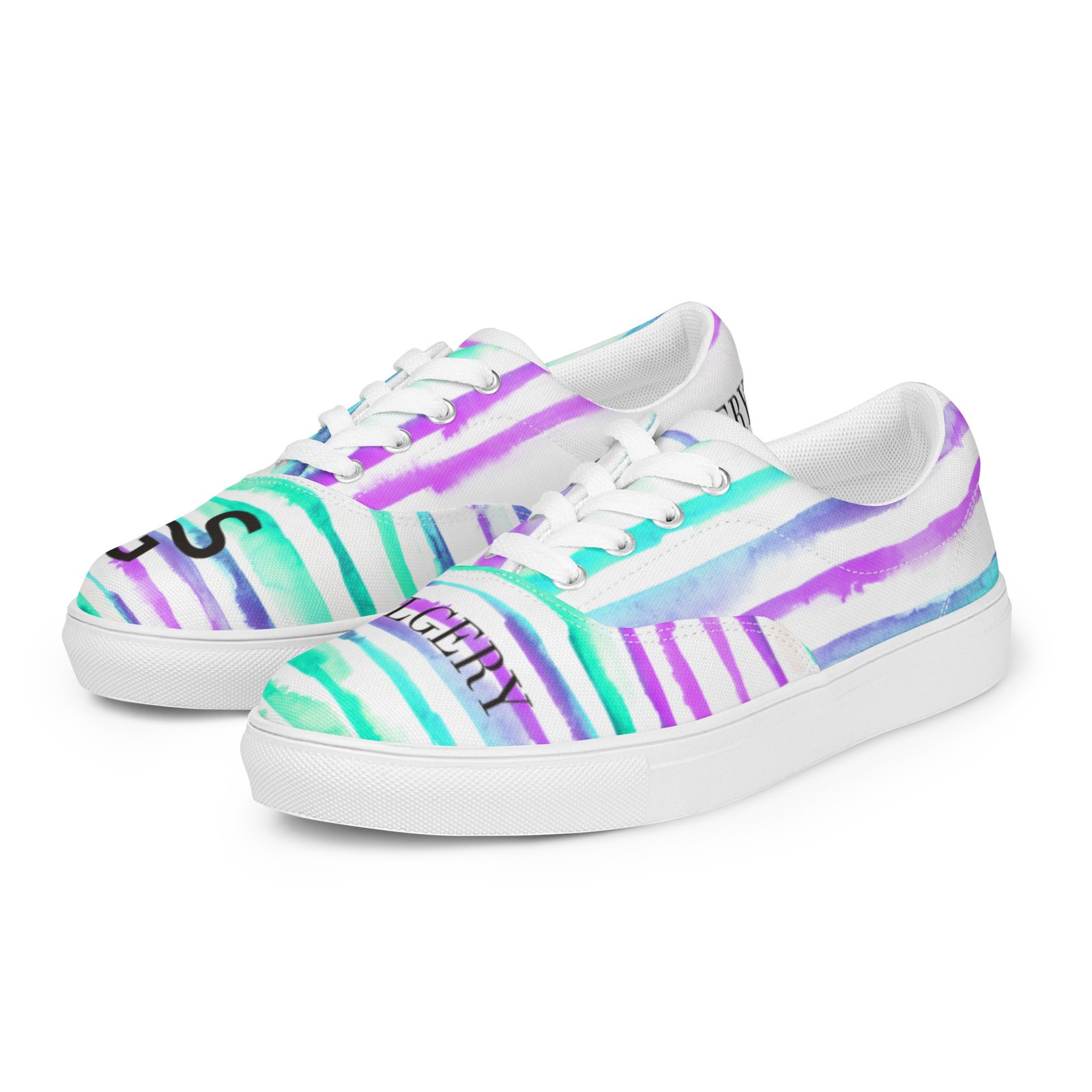 spilgery-womens-lace-up-canvas-lines-yellow-purple-pink-2