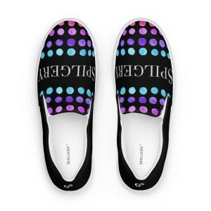 SPILGERY x Little Dots / Slip-on for Men x Turqiuse-Purple on Black
