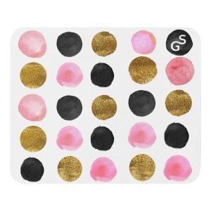 SPILGERY x Dots / Mouse pad x Pink on White