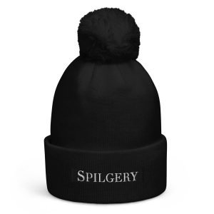 SPILGERY x Spilgery - Unisex Pom pom Beanie x White on Black