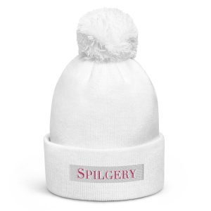 SPILGERY x Spilgery / Unisex Pom pom Beanie x Pink on White