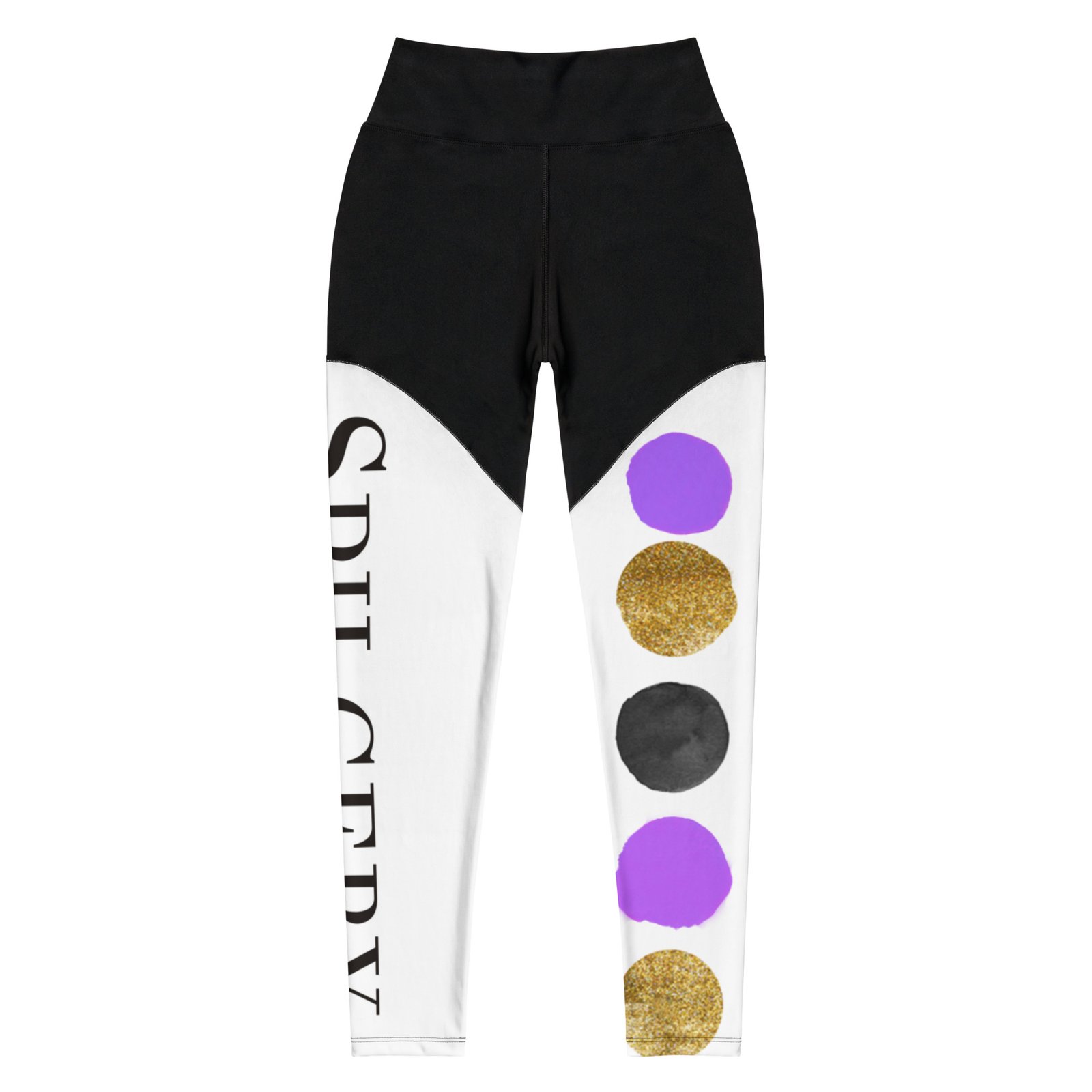 spilgery-sports-leggings-women-dots-collection-spilgery-purple-gold-black