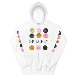 SPILGERY x Dots / Unisex Hoodie x Pink on White