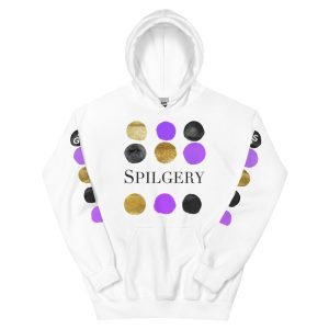 SPILGERY x Dots / Unisex Hoodie x Purple on White