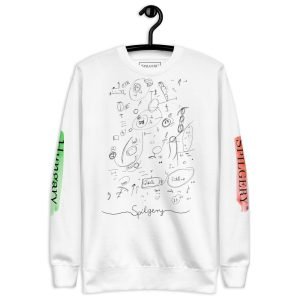 SPILGERY x OV - Unisex Premium Sweatshirt x White