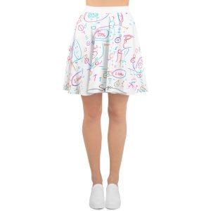 SPILGERY x OV - Skater Skirt - #2 Neon on White